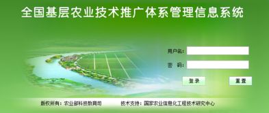 全国基层农业技术推广体系管理信息系统 登录与高效推广指南
